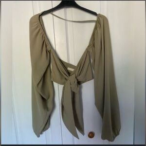O.Vianca Women's Green Blouse